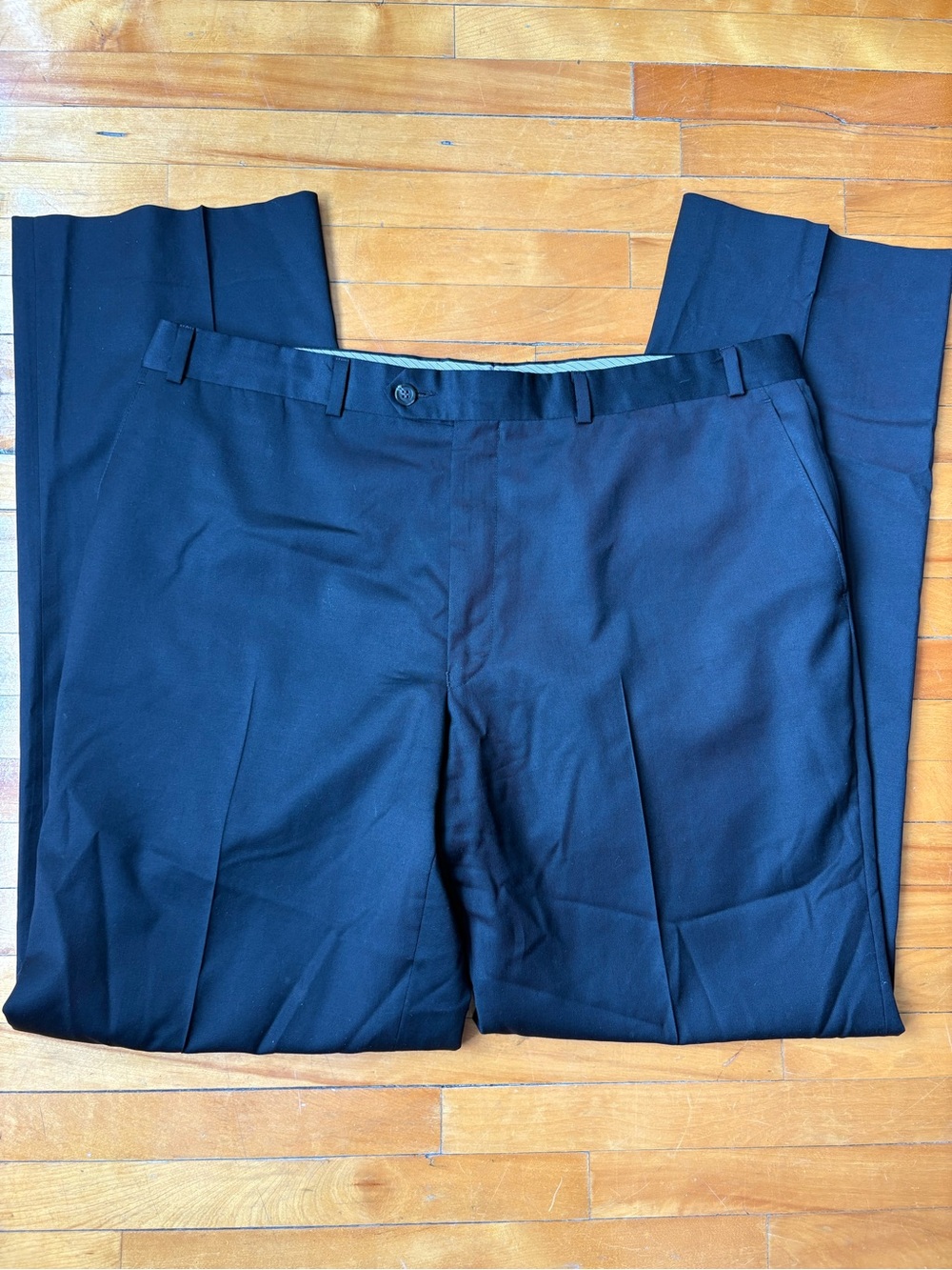 Ralph Lauren Men's Charcoal Cashmere & 120s wool Dress Pants